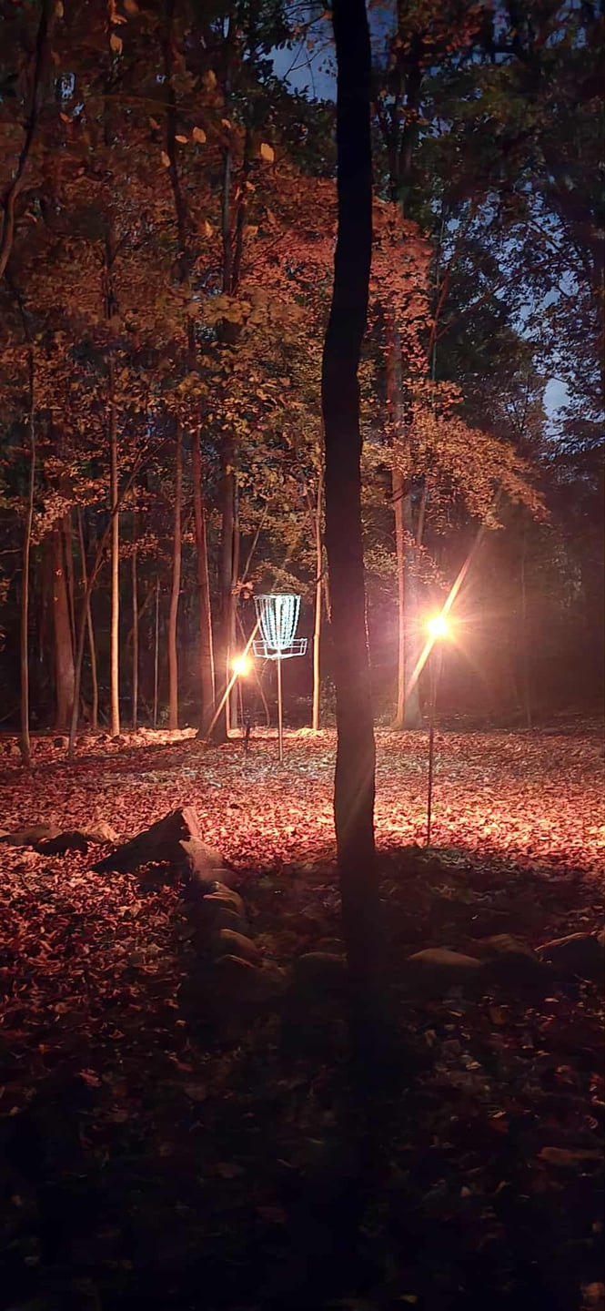 Glow league hole 11 island.