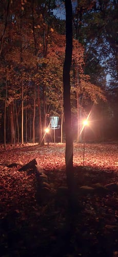 Glow league hole 11 island.