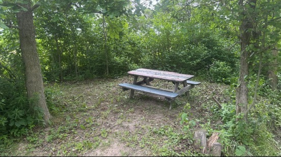 Stop n' roll break area. located by hole 6 tee and hole 13 fairway. 