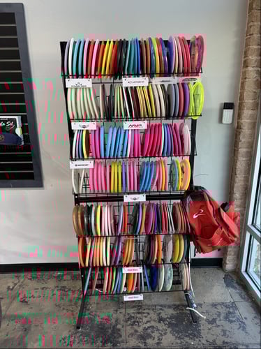 Our retail display inside BikeSmith Waco