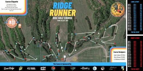 Updated Course Map w/ New Short Layout!