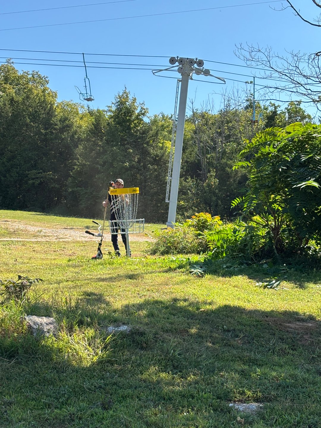 Green being cleaned 