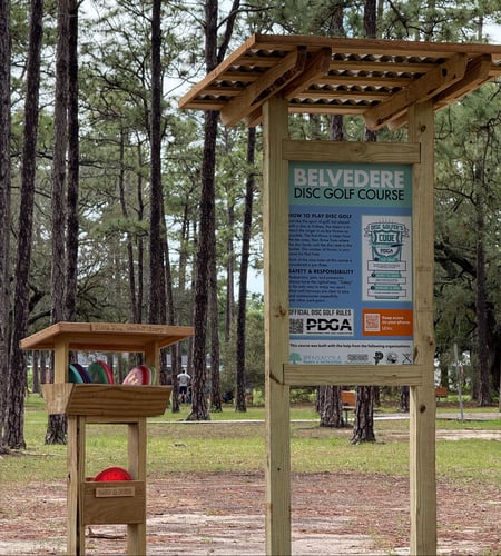 Bring a donation for the neighborhood “Little Free Disc Golf Library”.  If you take a disc please leave a disc…this will help us grow the sport.
