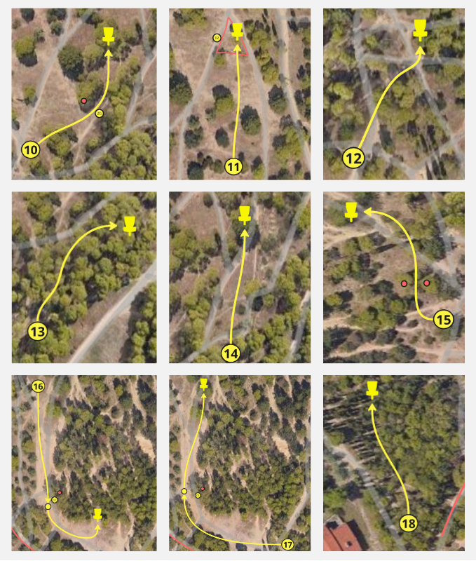 Back 9 - Object Course (marked trees)