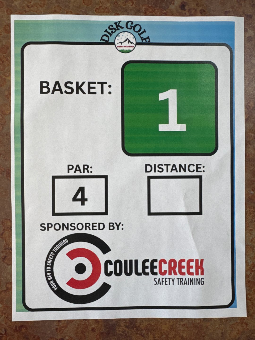 Thanks to our sponsor for disk Basket 1
Coulee Creek Safety Training