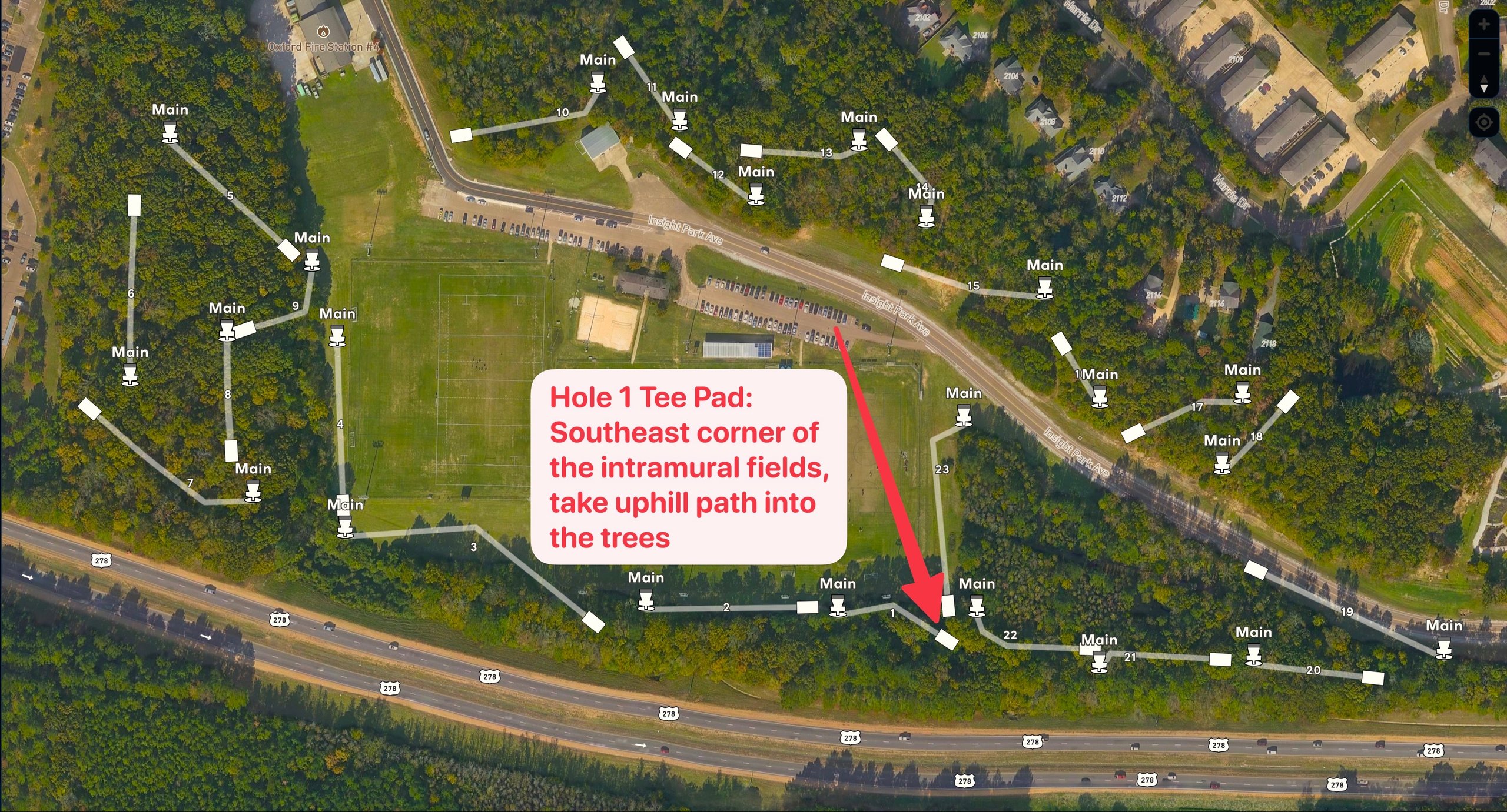 Map to Tee 1