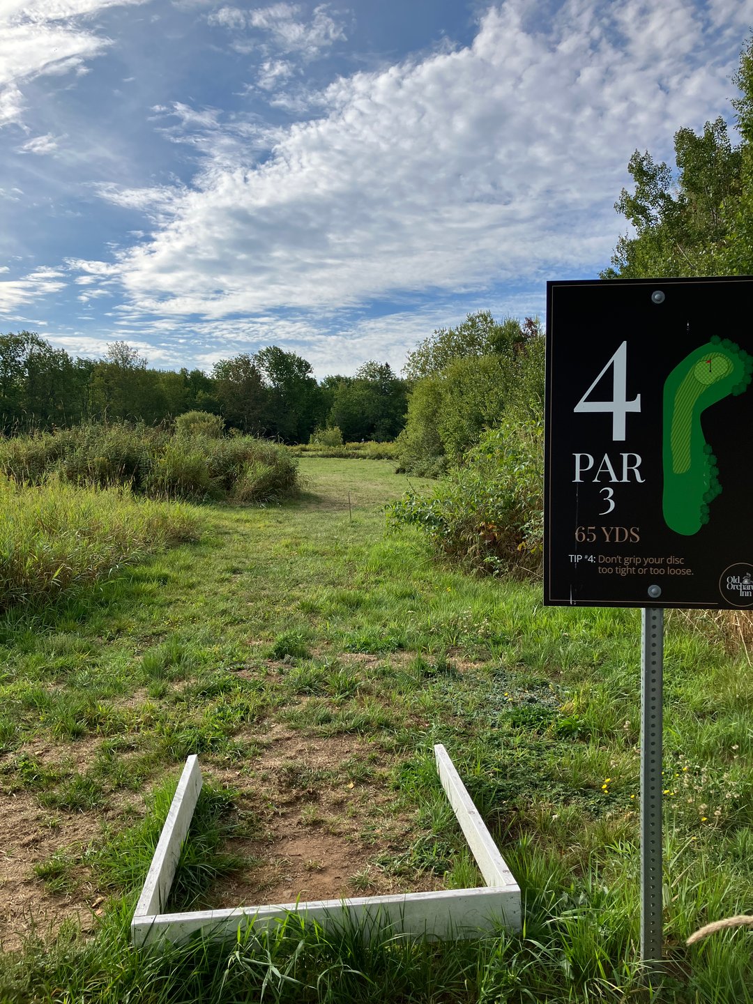 Hole 4 tee