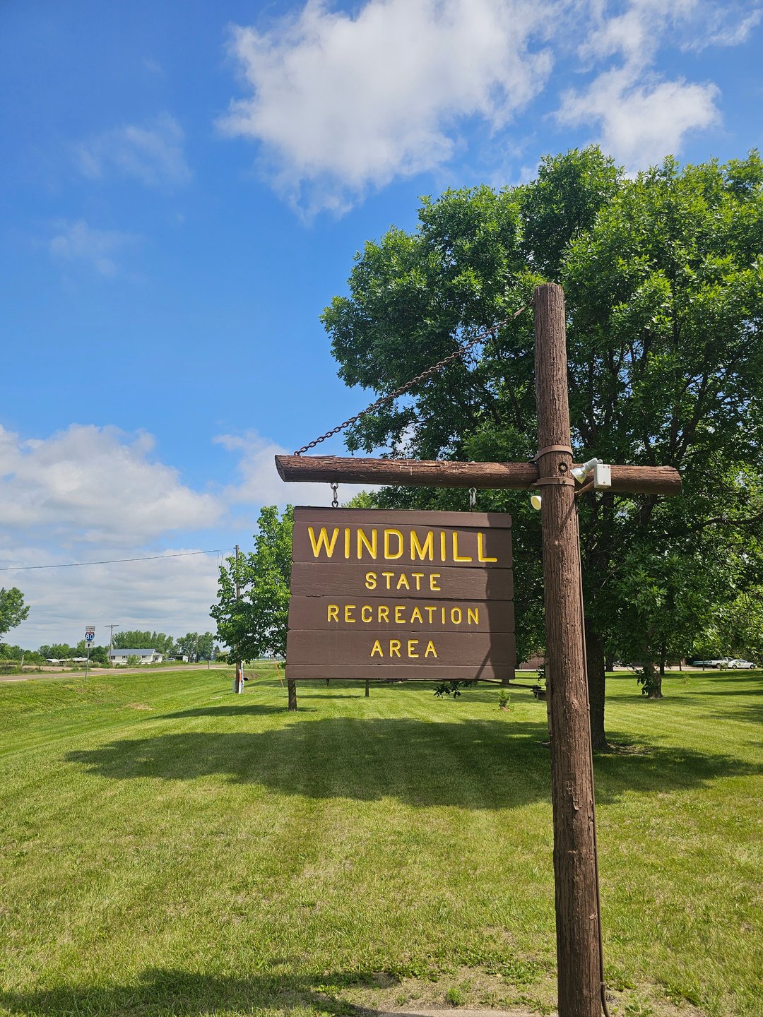 Park entrance sign