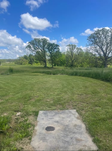 Tee pad to hole number one