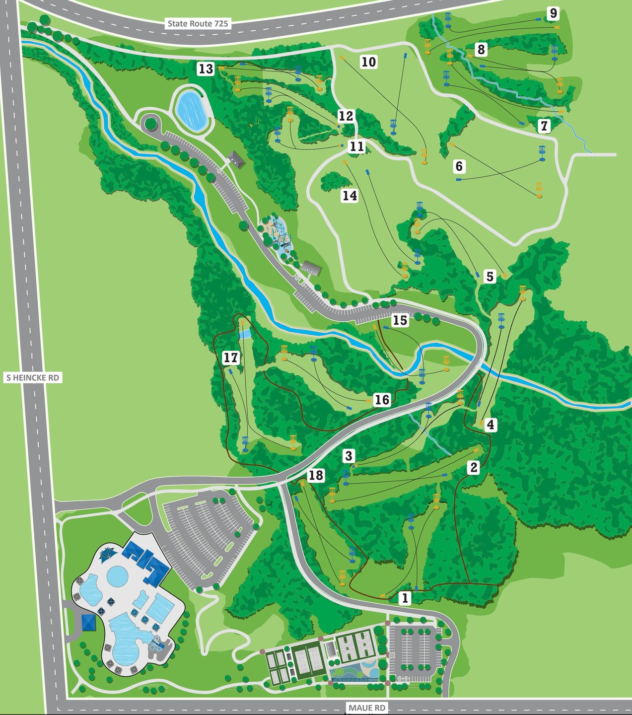 Park and Course Map