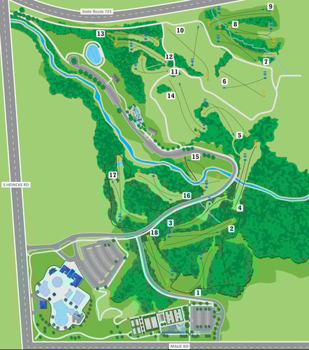 Park and Course Map