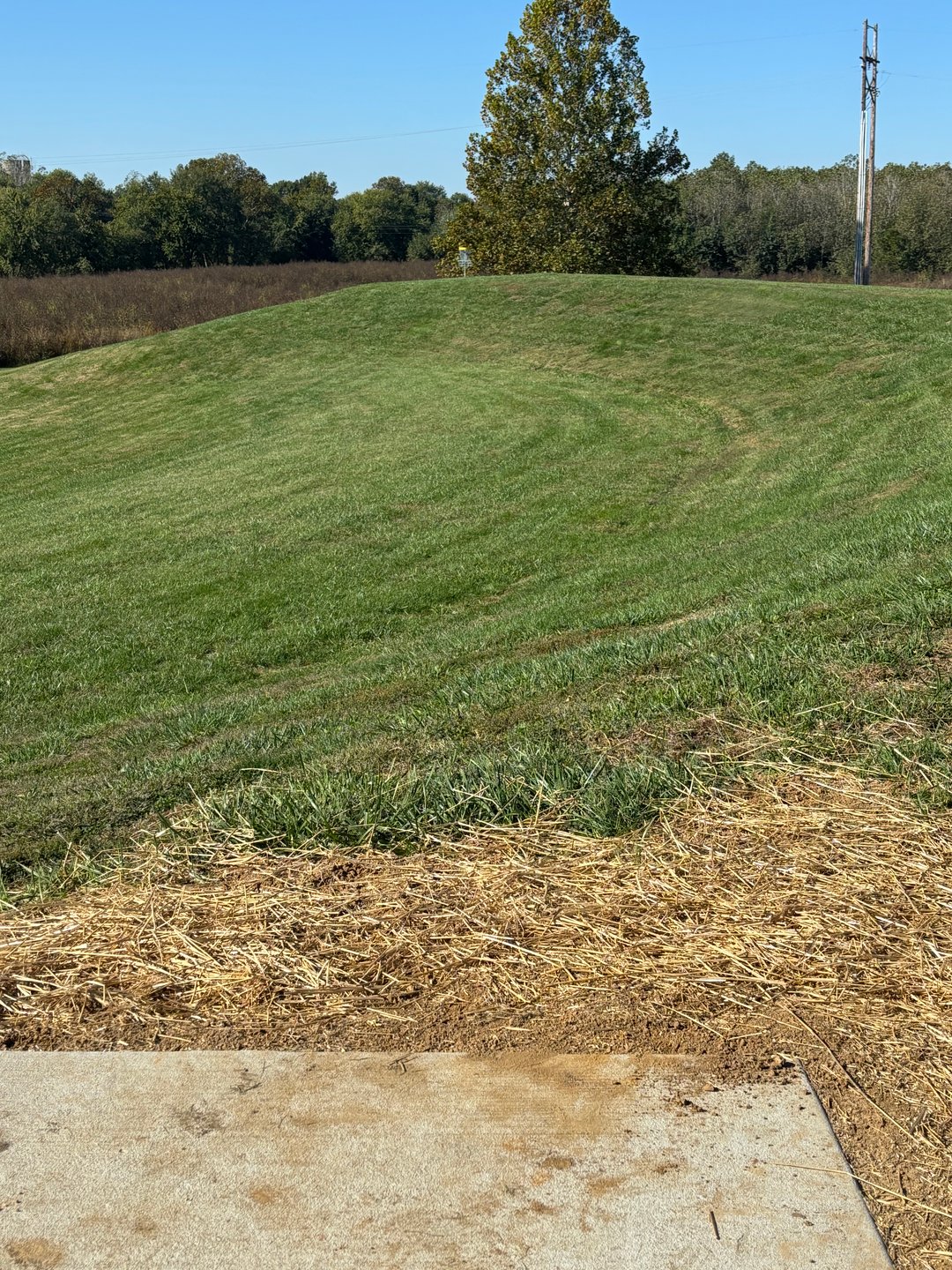 Hole 5 tee to green all on top of mound. 