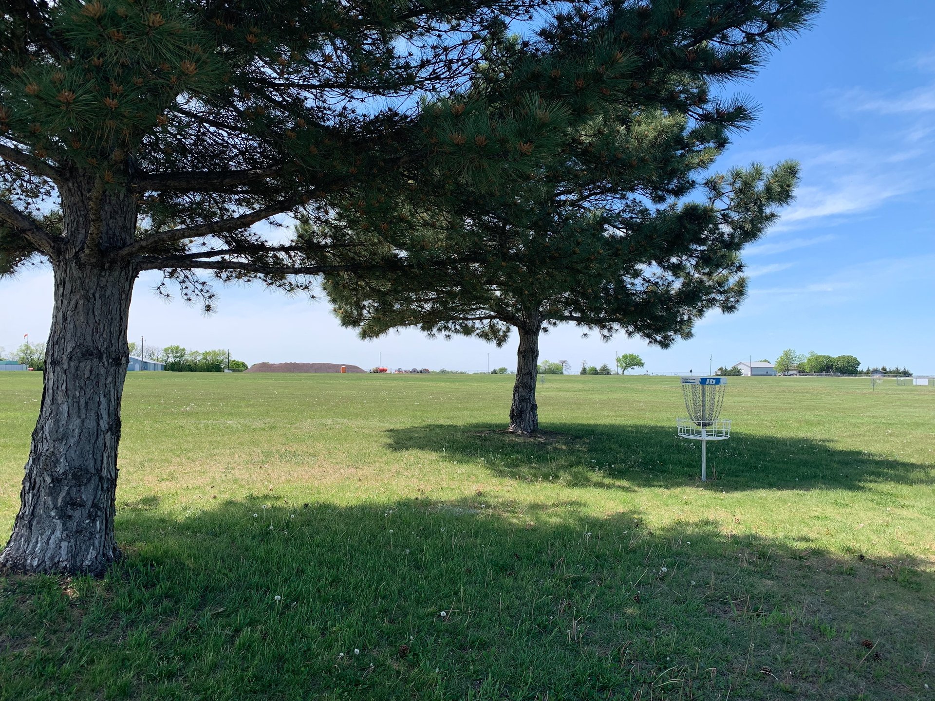 Hole 16 basket.