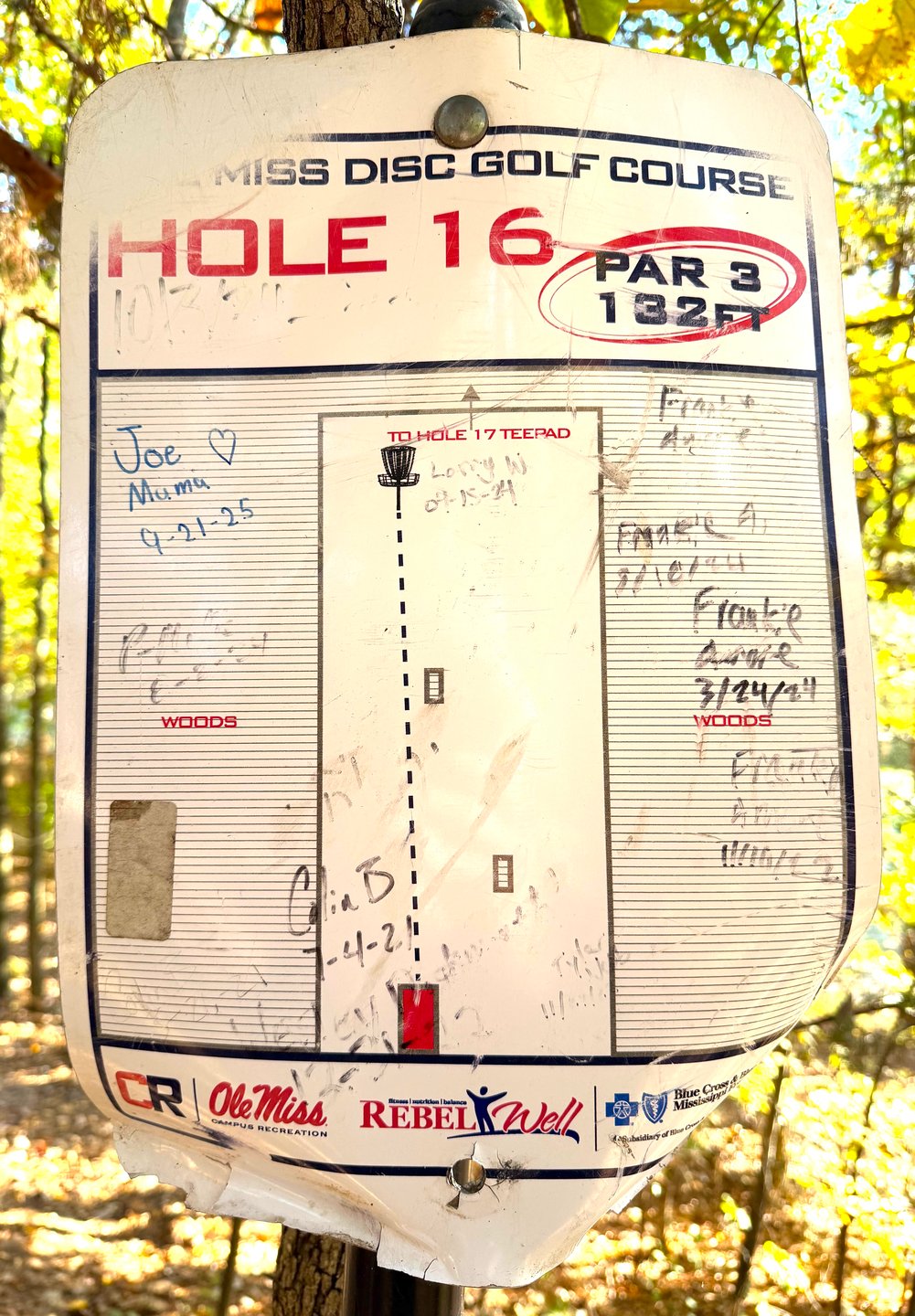 Hole 16 Sign