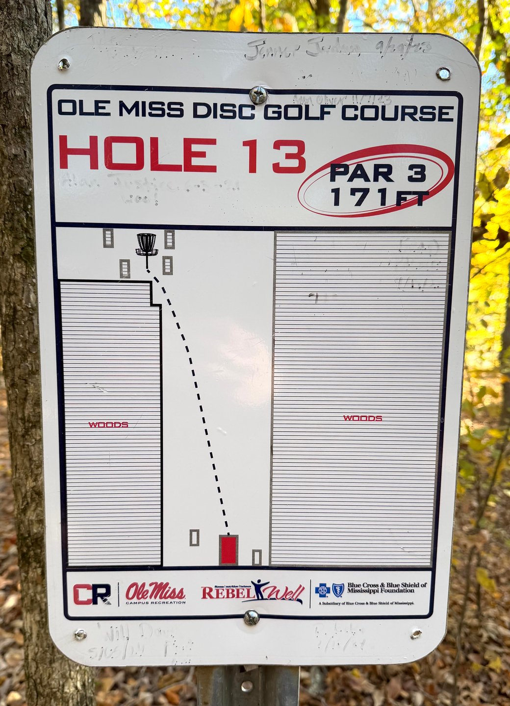 Hole 13 Sign