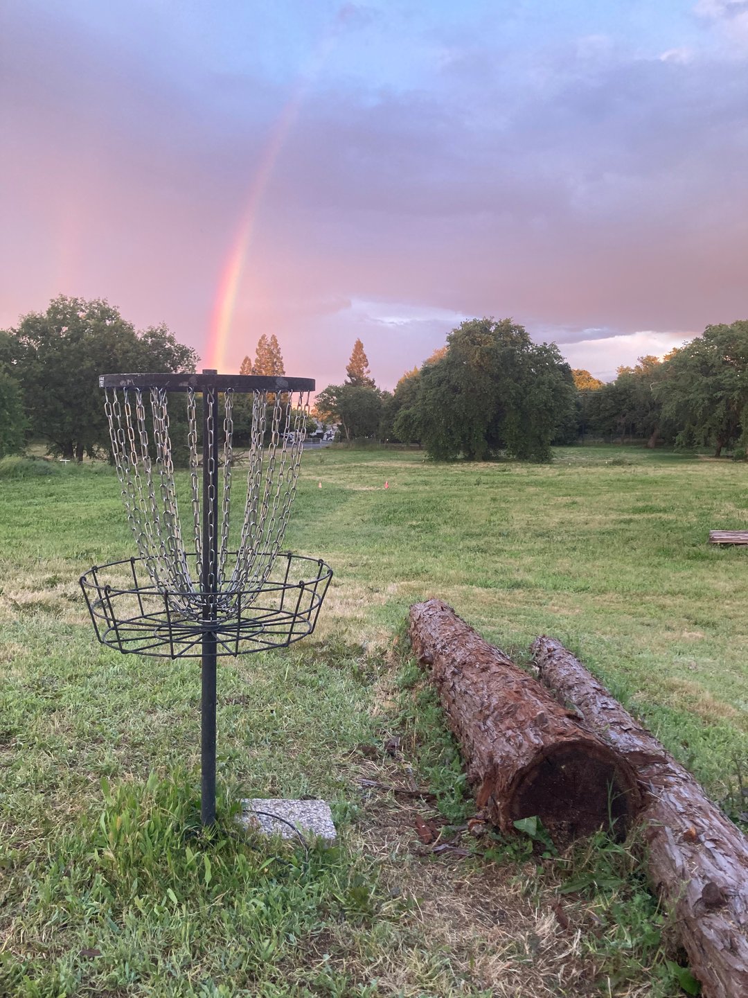 Rainbow capture above 15’s basket