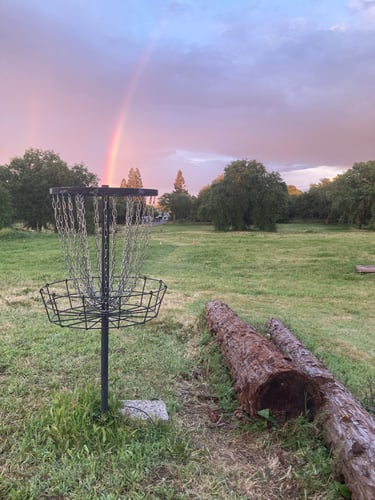 Rainbow capture above 15’s basket