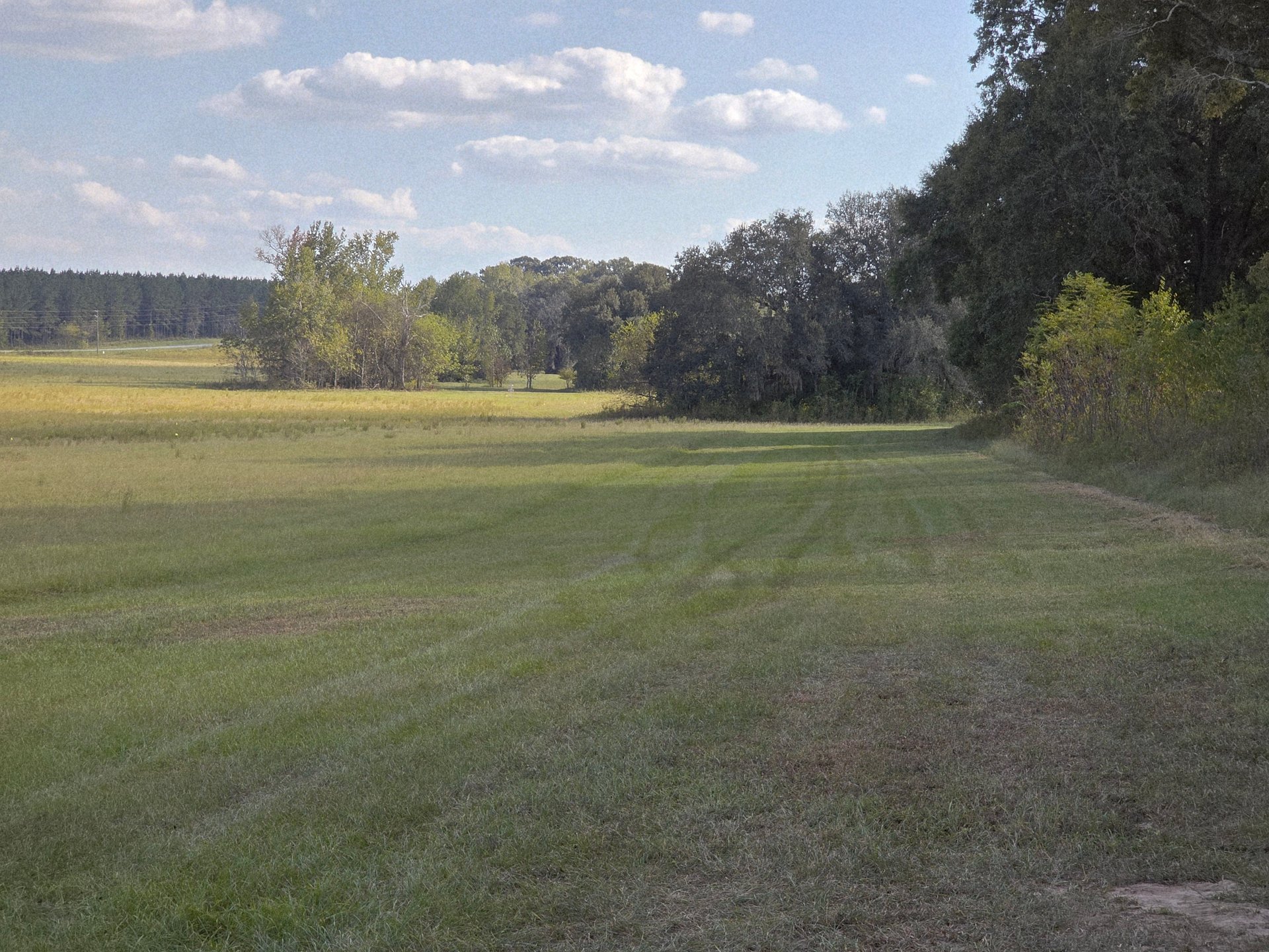 Looking back down the fairway on hole 17.