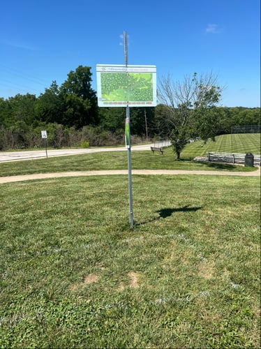 Hole #1 starting tee pad 