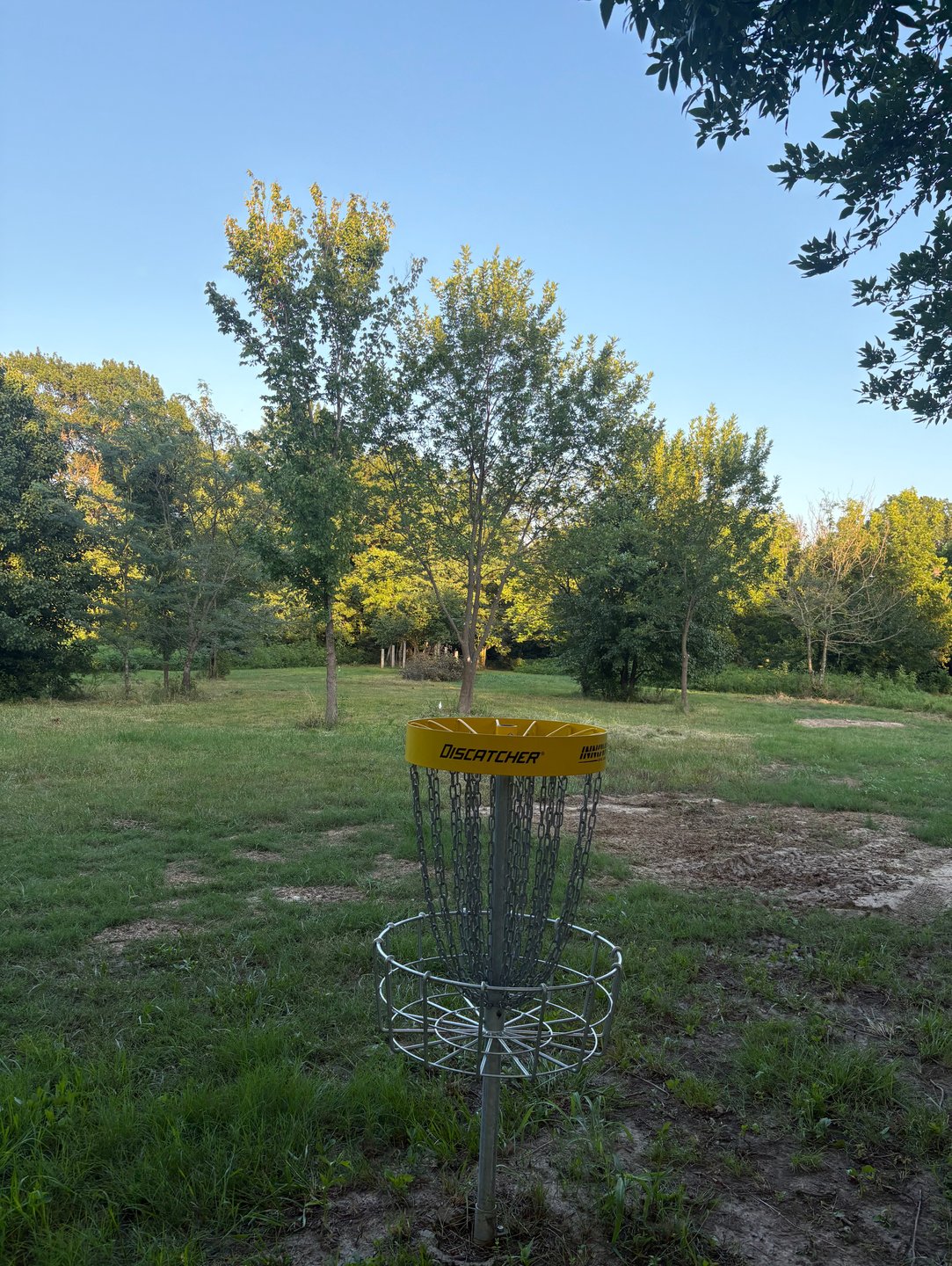 Looking back towards tee.  