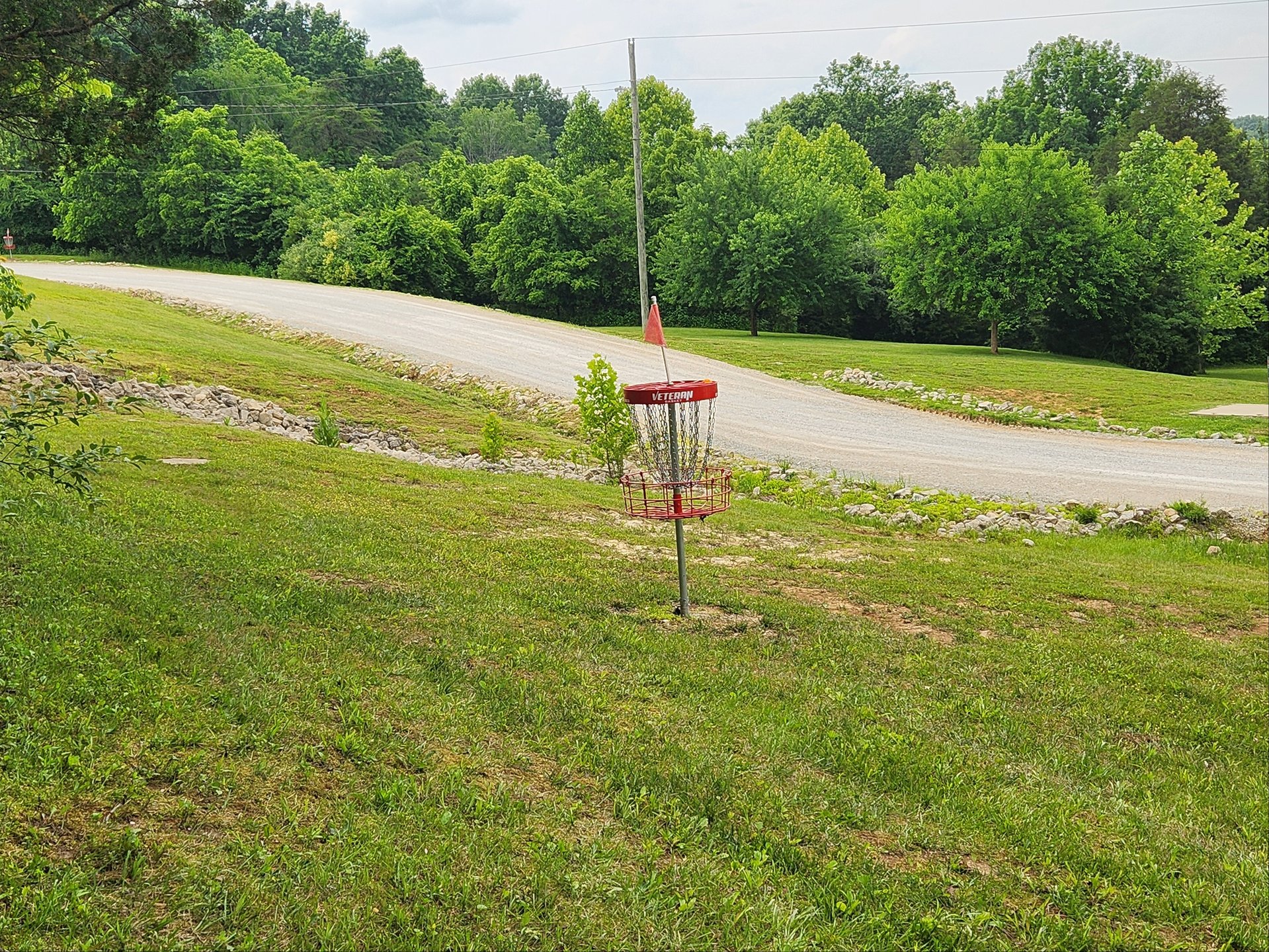 Basket location
Gravel road behind is OB