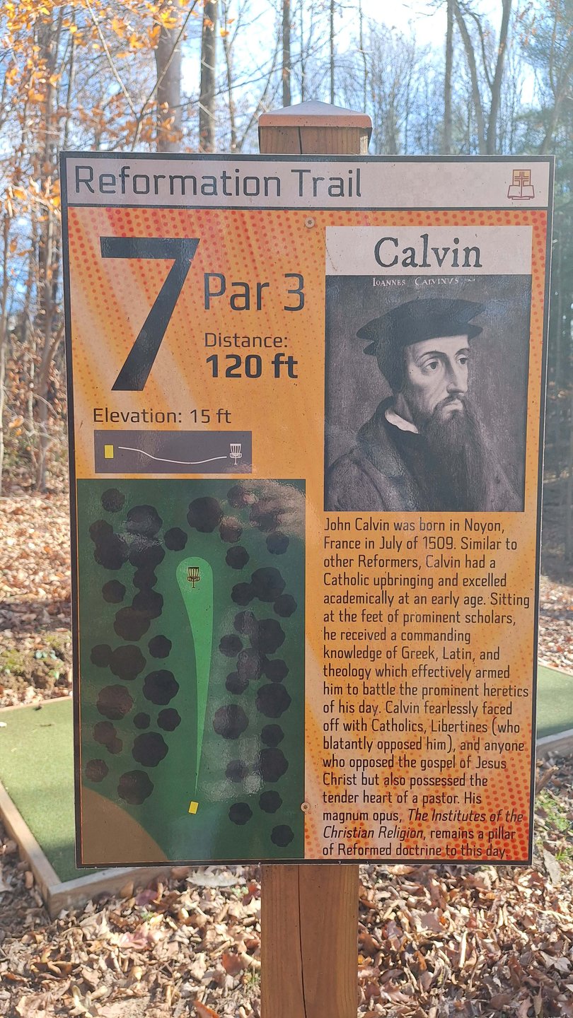 Hole 7 Tee Sign