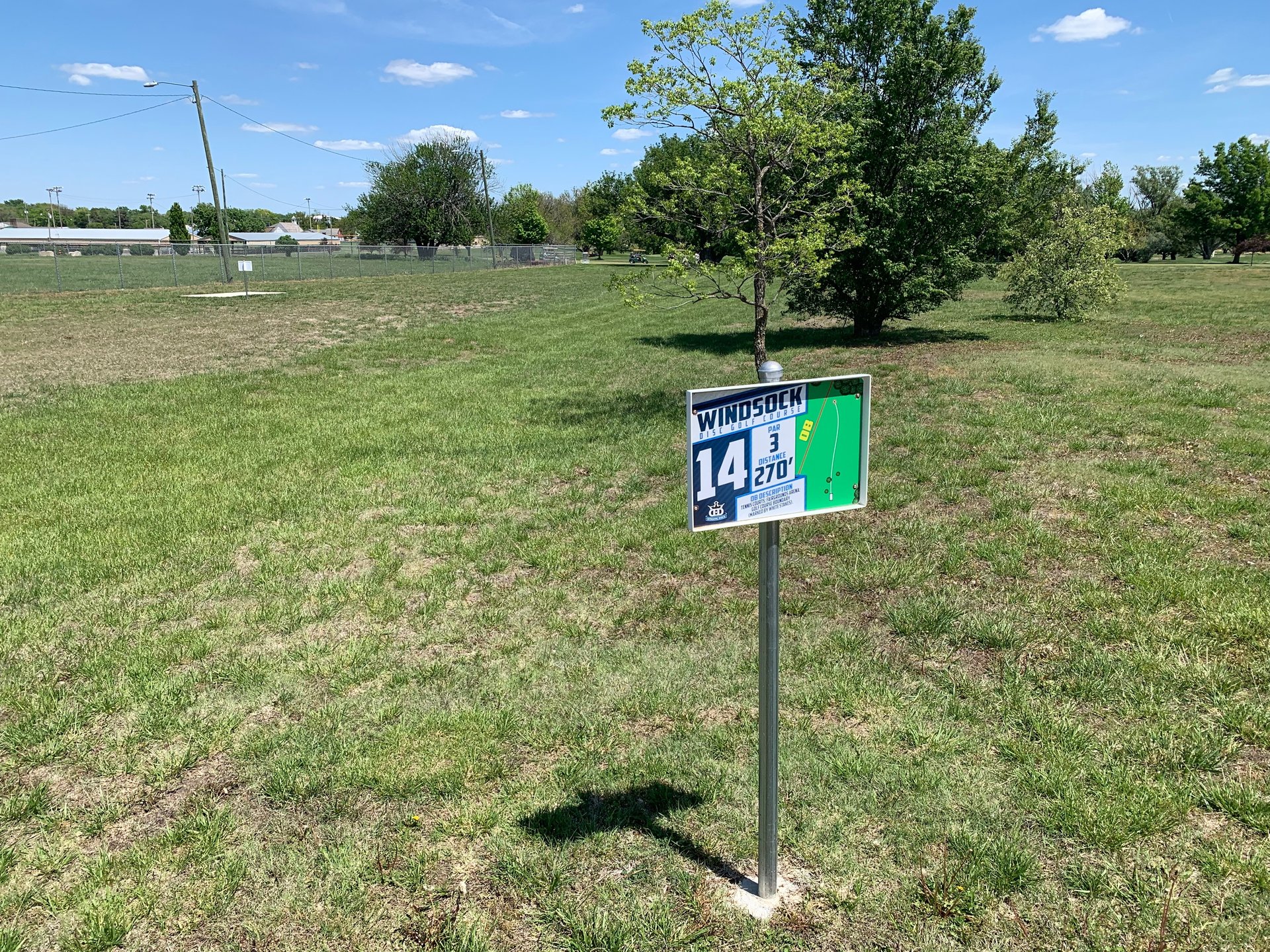 Hole 14 tee.