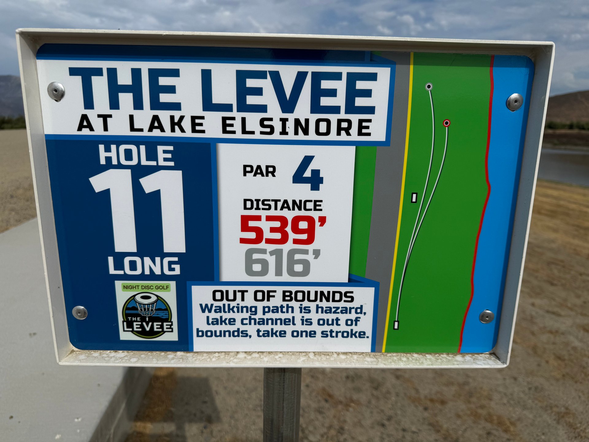 HOLE 11 LONG TEE PAD, BASKETS A & B TARGETS