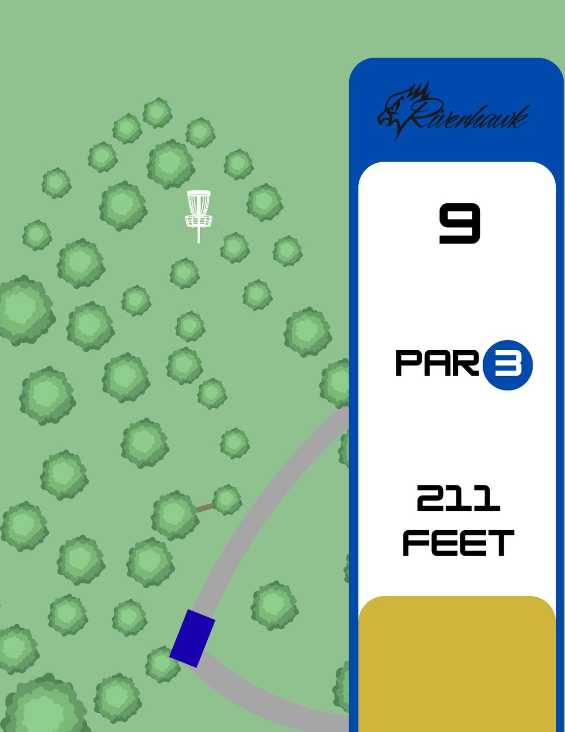 Tee Signs are under development. the blue tees will have tee signs starting November 22, with the gold tees getting them before the end of the year