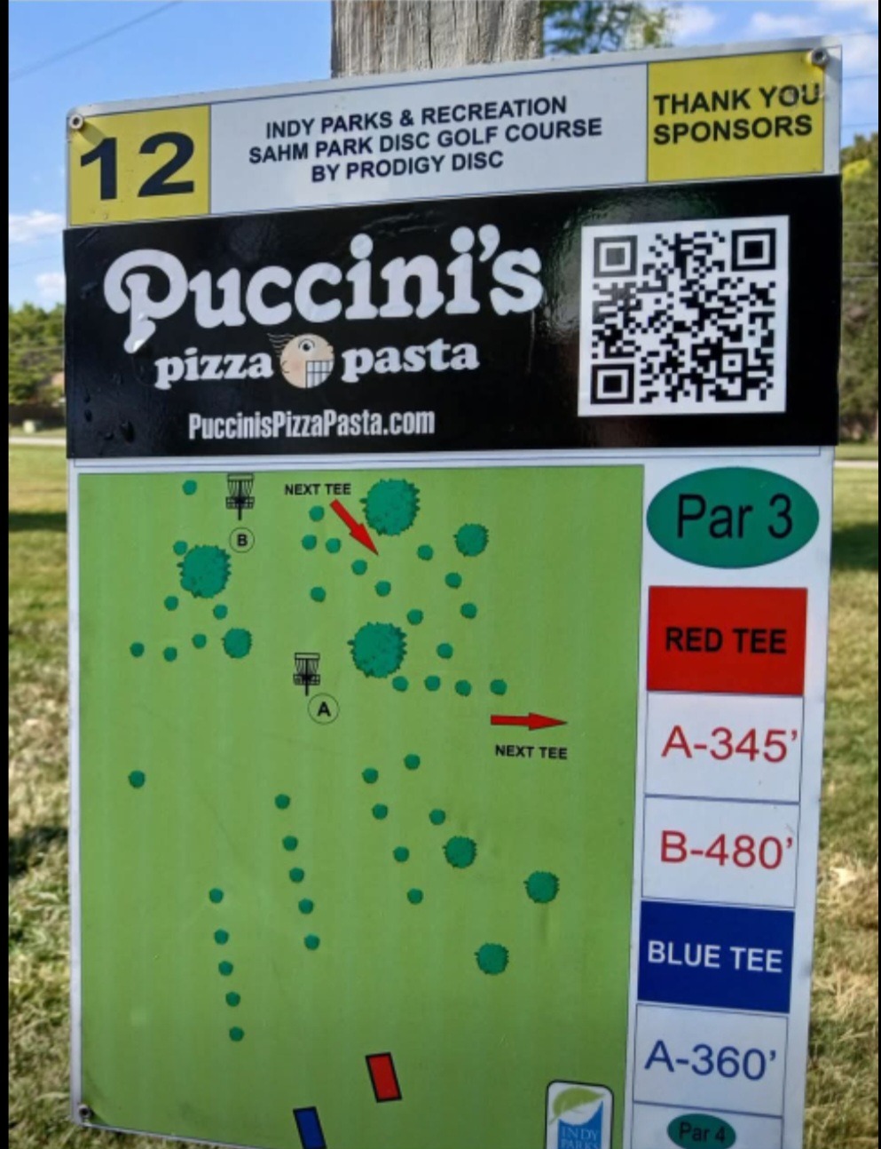 Thank you Puccini pizza & pasta for the 2nd hole sponsorship!
