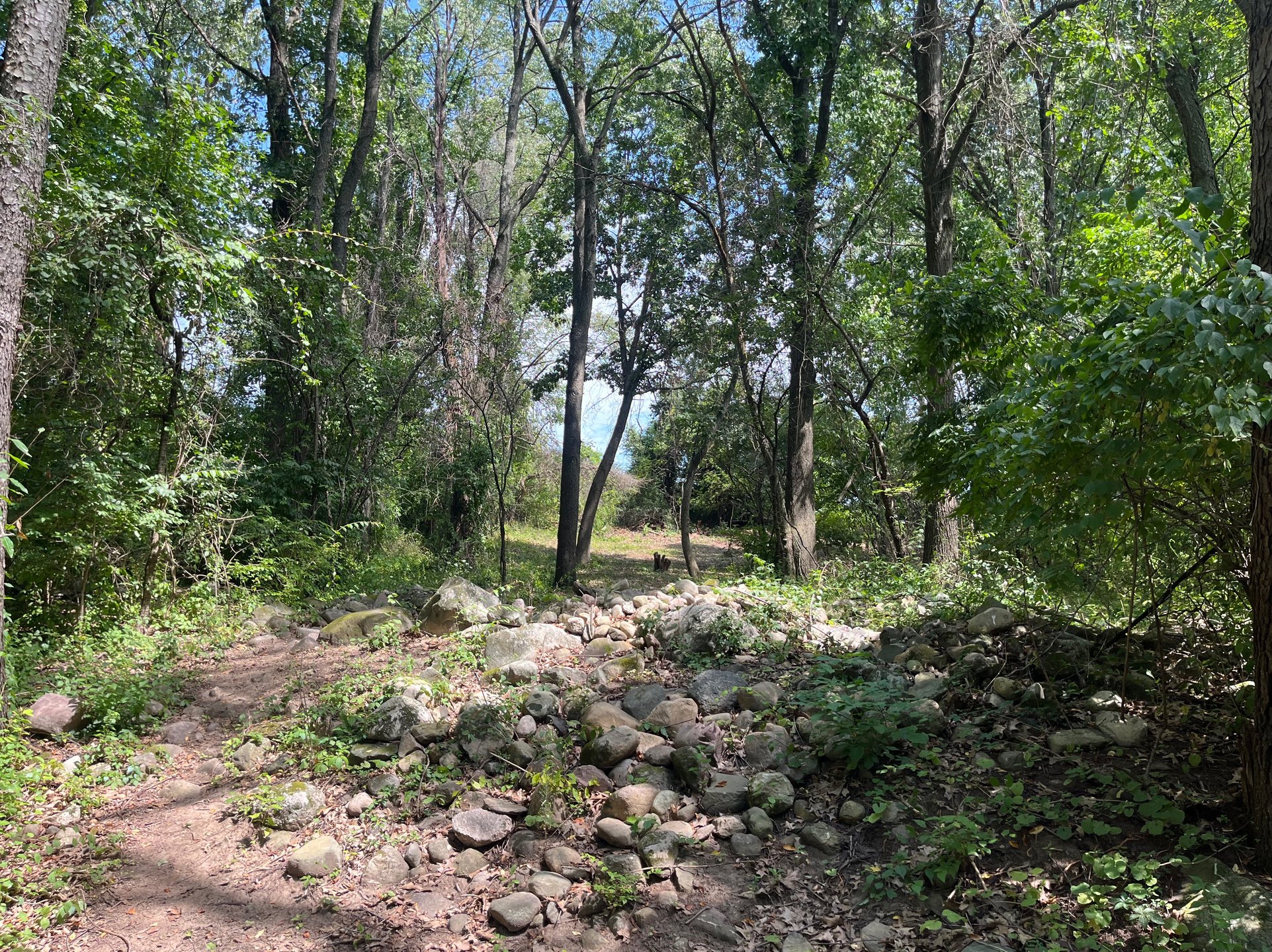 One of the narrower gaps on the course is right here on the very short par four 17th.