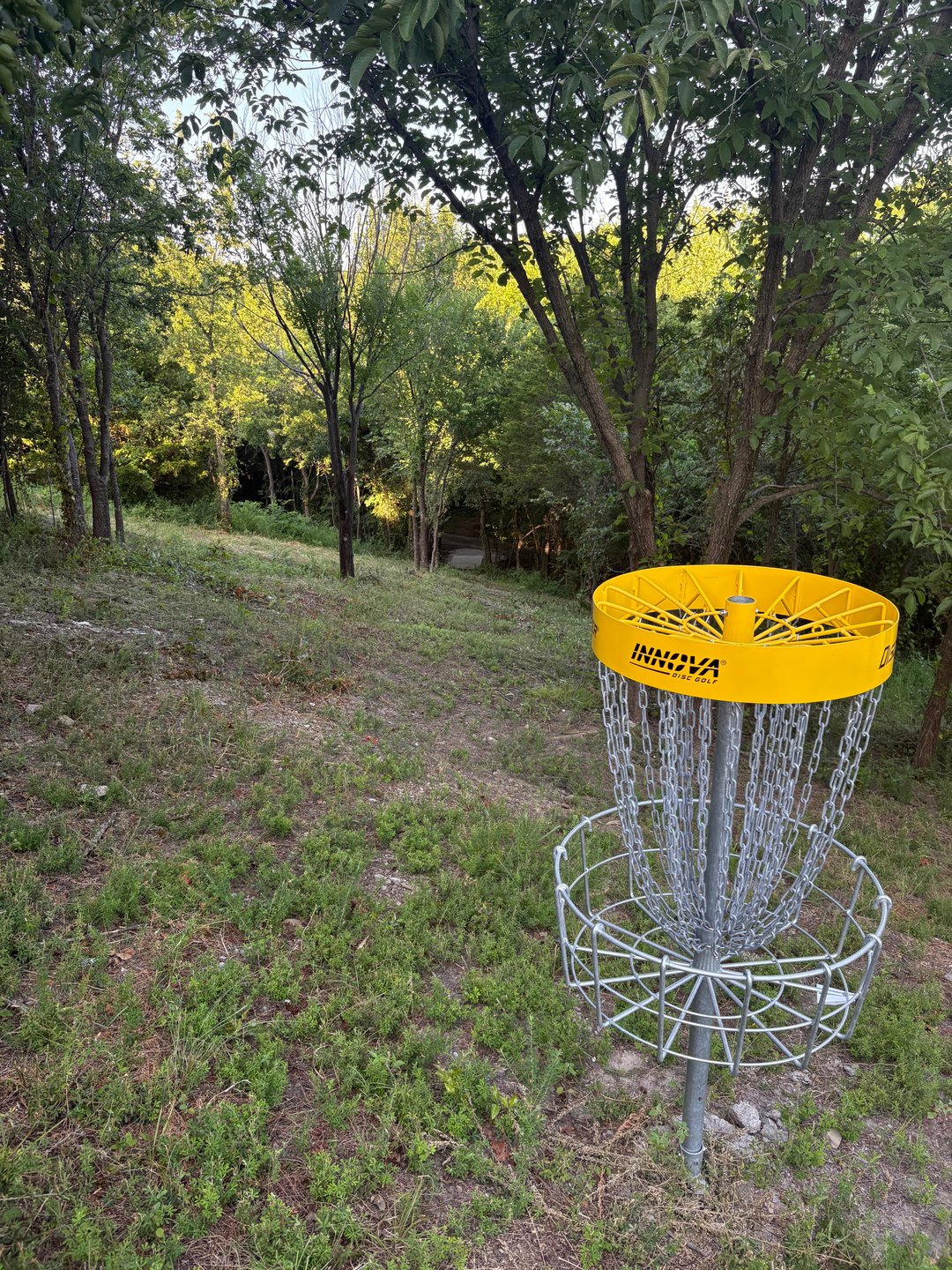 Looking back from another dangerous green.  Better get that putter dialed in.  