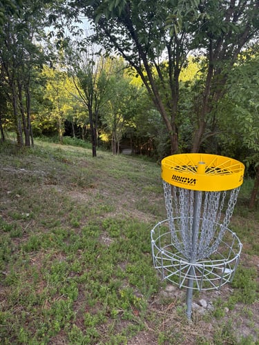 Looking back from another dangerous green.  Better get that putter dialed in.  
