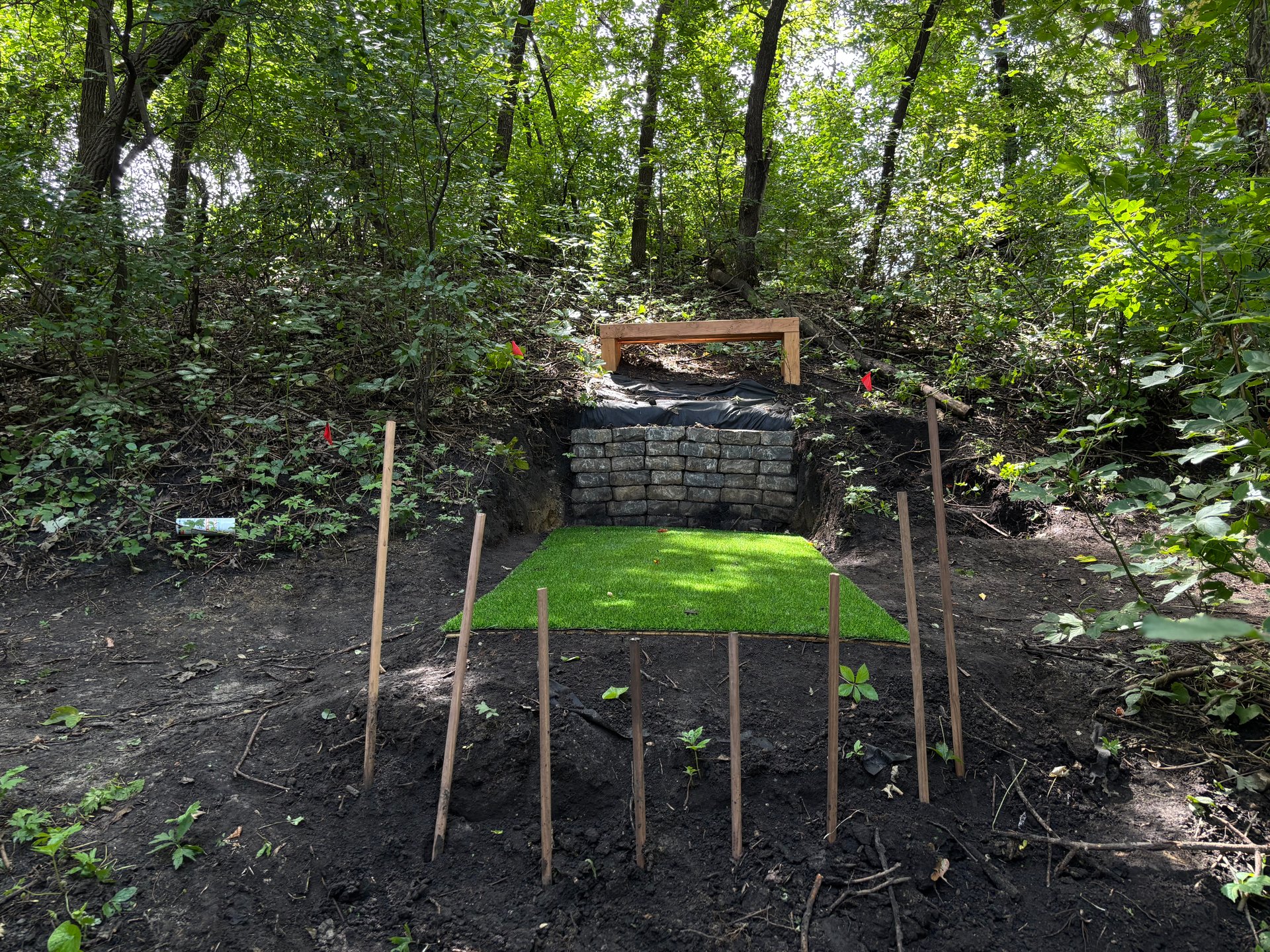 Donny Stein perfected hole 3’s tee area, thanks Don!