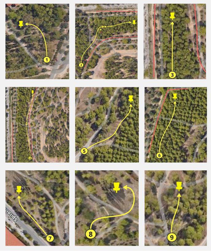 Front 9 - Object Course (marked trees)