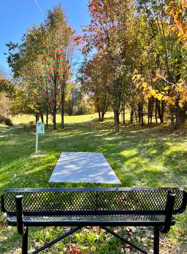 Hole 16’s blue tee.