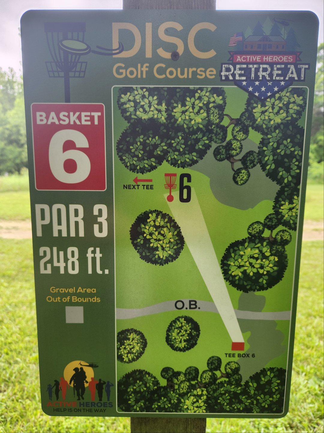 248 ft
PAR 3
OB - Gravel area