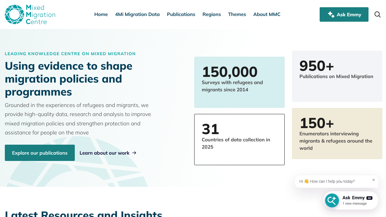 Mixed Migration Centre screenshot
