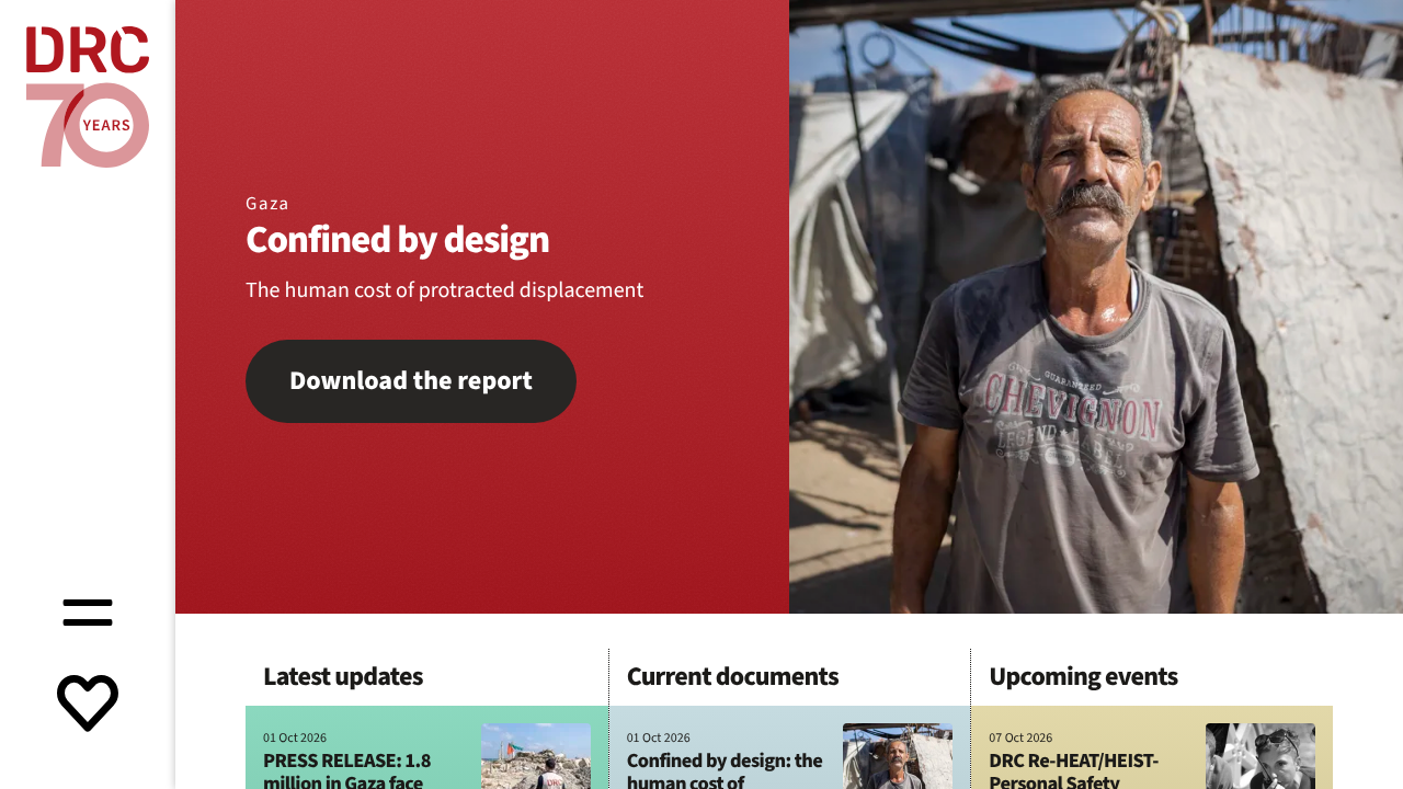 Danish Refugee Council screenshot