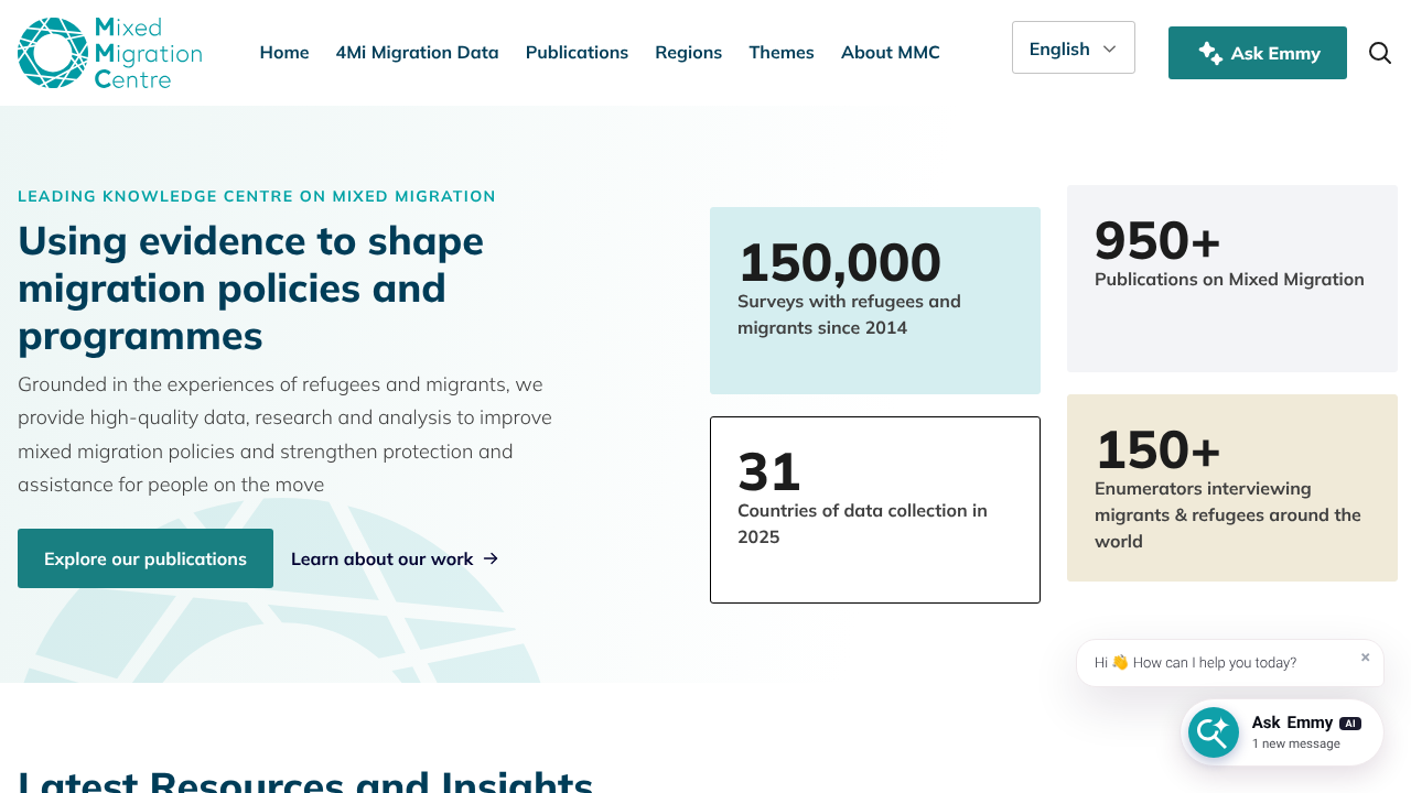 Mixed Migration Centre screenshot