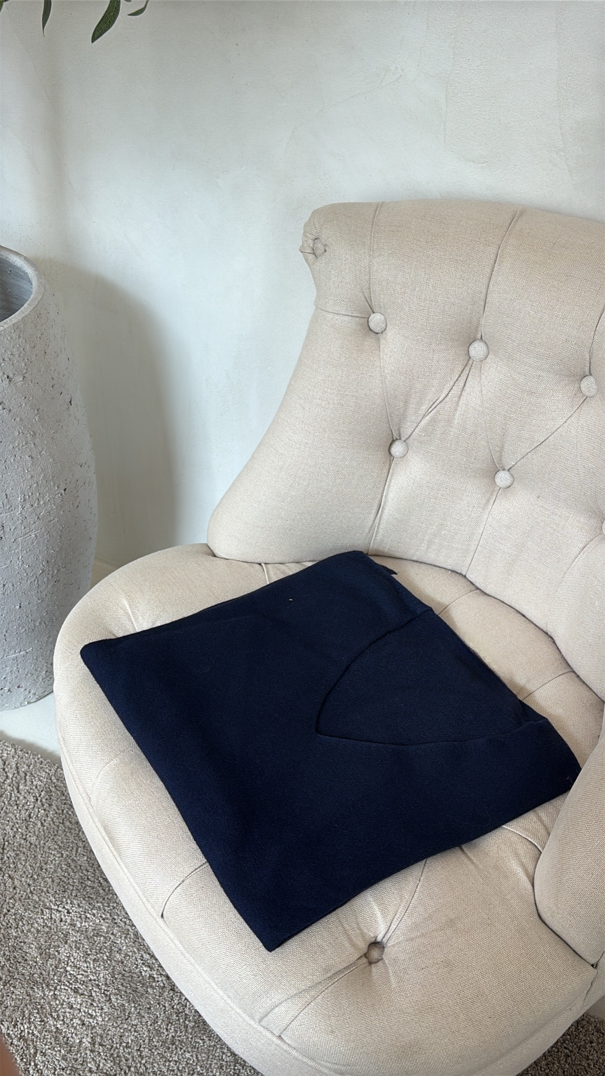 Pull col V toucher cachemire — vue 9