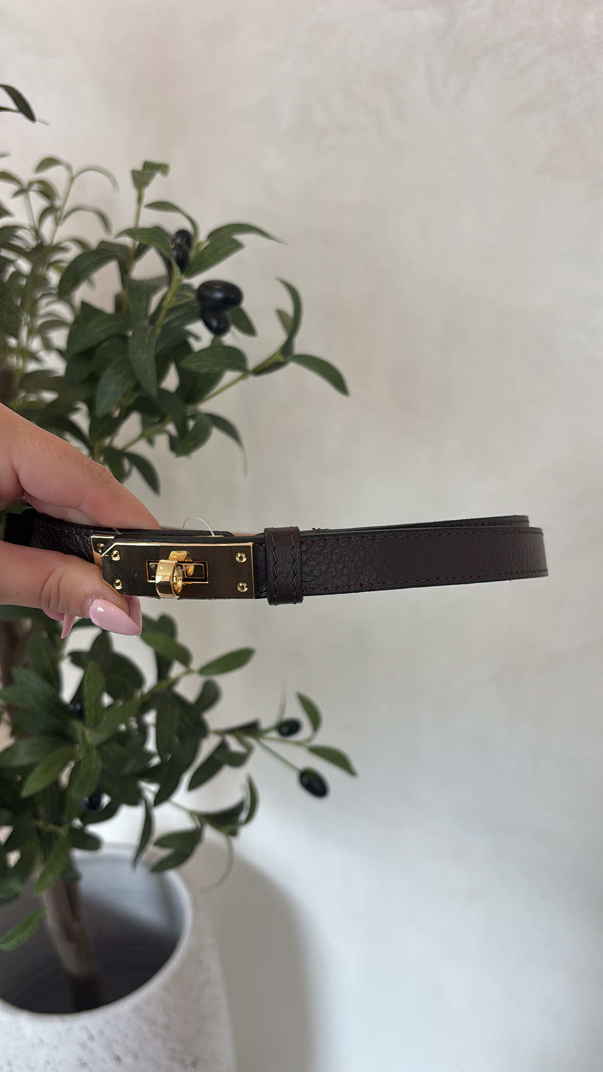 Ceintures style hermès en cuir grainé — vue 4