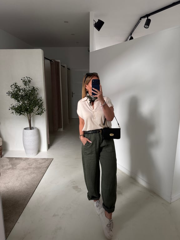 Polo léger beige