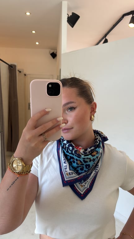 Petit foulard léopard « Cool babes are wild »