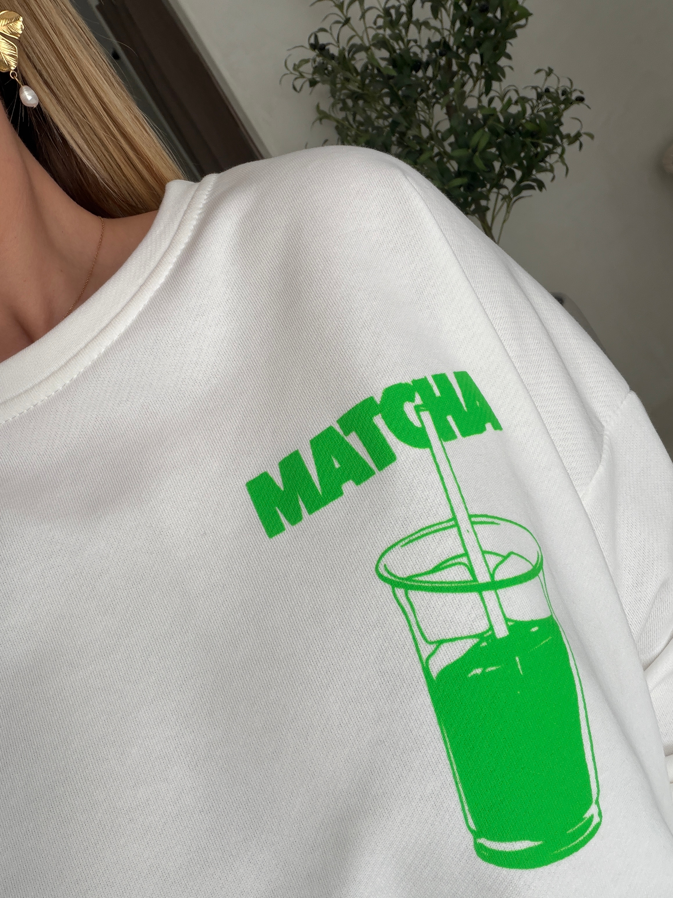 Sweat matcha blanc — vue 2