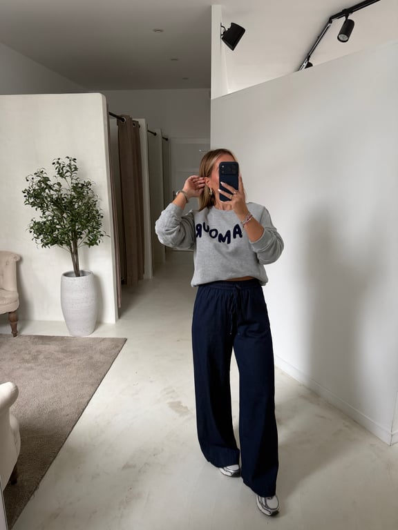 Sweat gris « l’amour »
