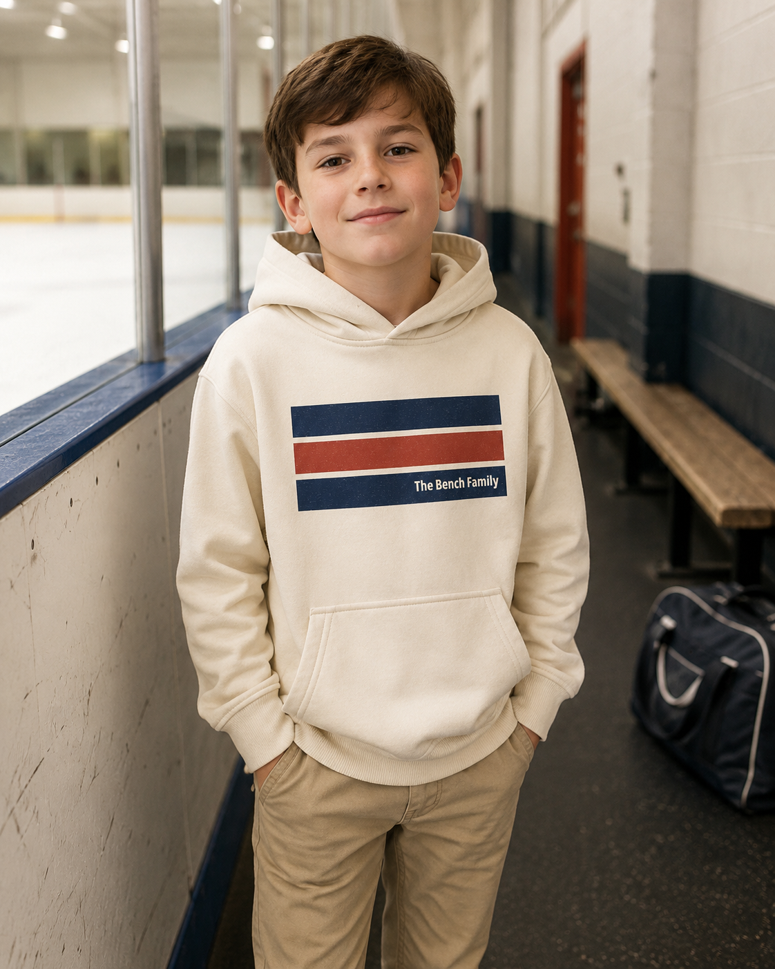 Le Hoodie Bandes - Enfant — vue 5
