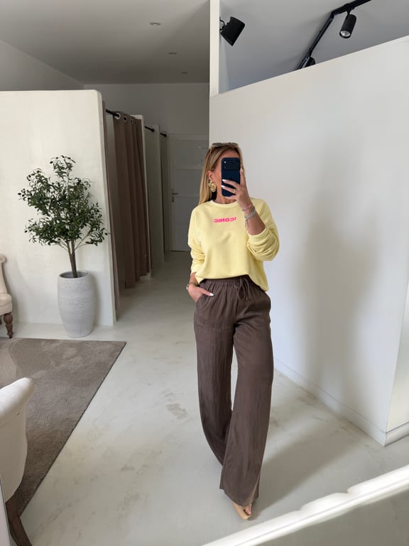 Sweat jaune Iconic