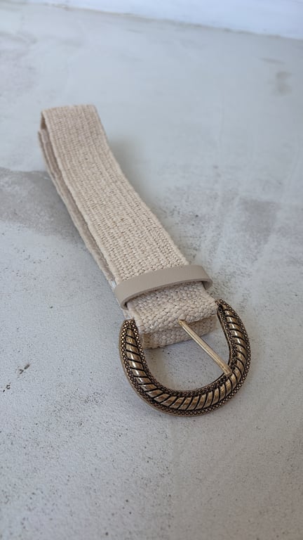 Ceinture en raphia élastiquée — vue alternative