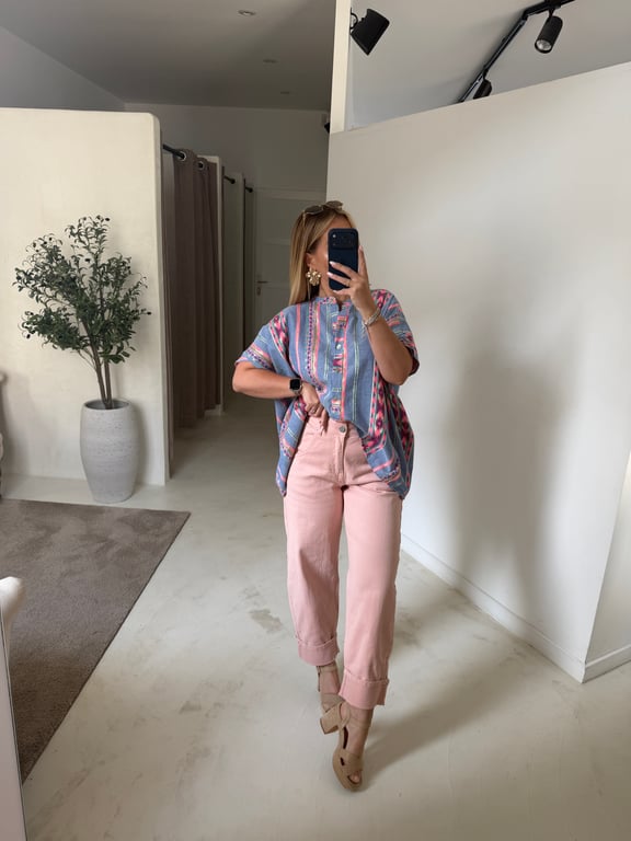 Blouse hippie colorée